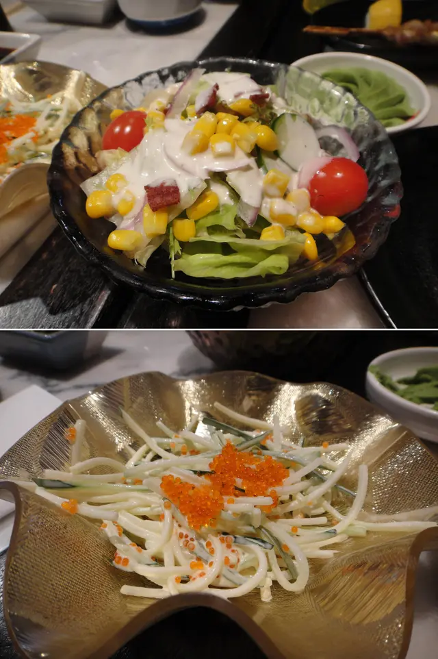 沙拉顏色繽紛,味道也夠新鮮。