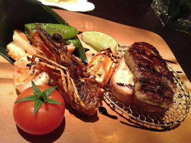 鵝肝與大蝦,yummy!!