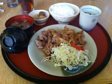 BBQ汁炒豬肉定食