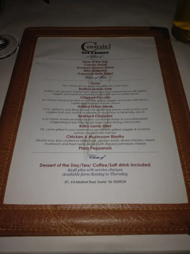 見經理Jacky咁nice, 專登問佢攞平時餐牌嚟睇, $2xx 一位dinner, ok喎!