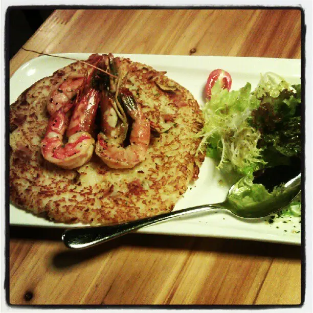 大蝦蕃茄忌廉汁煎飯