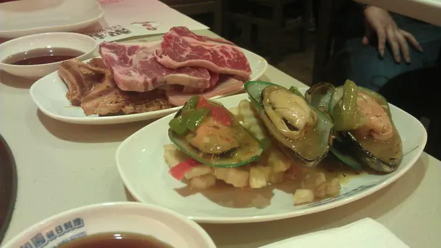 豬扒, 半殼青口