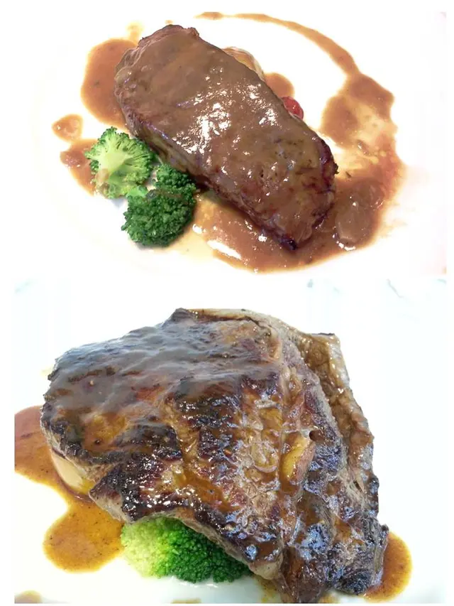相比西冷（上），這兒的肉眼（下）會比較食得過，雖然個人比較鍾愛前者