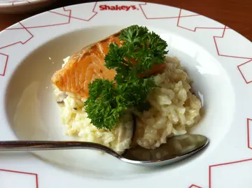 煎三文鱼扒意大利饭