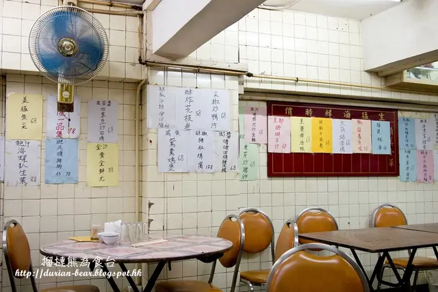 牆身貼滿手寫菜牌