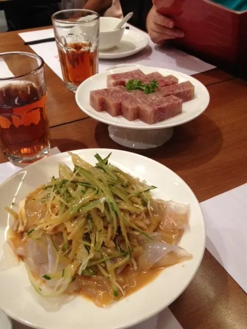 雞絲粉皮、肴肉