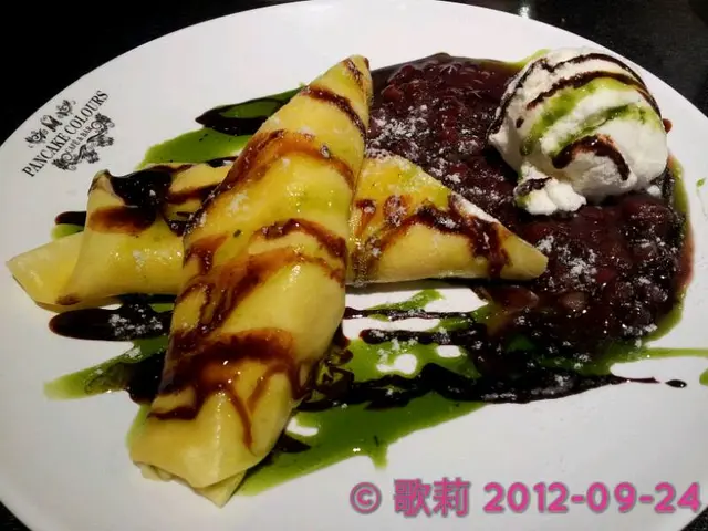 宇治綠茶紅豆法式班戟