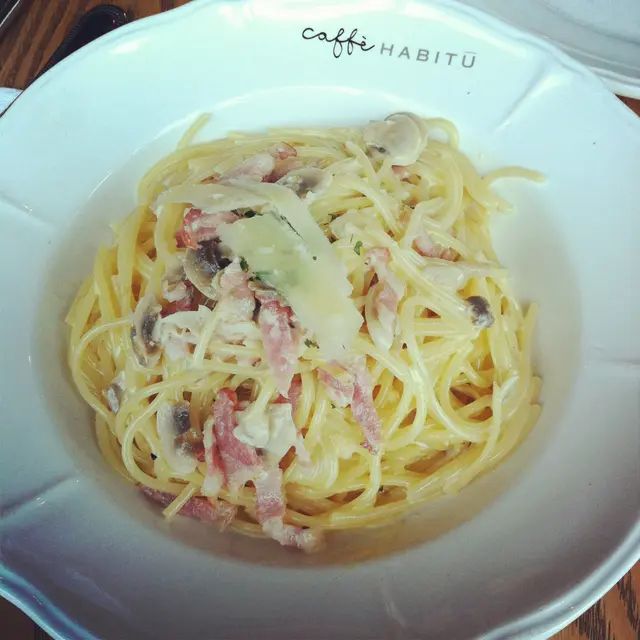 煙肉磨蘑忌簾意粉, 忌簾汁不會過重, 意粉口感適中, 味道OK!