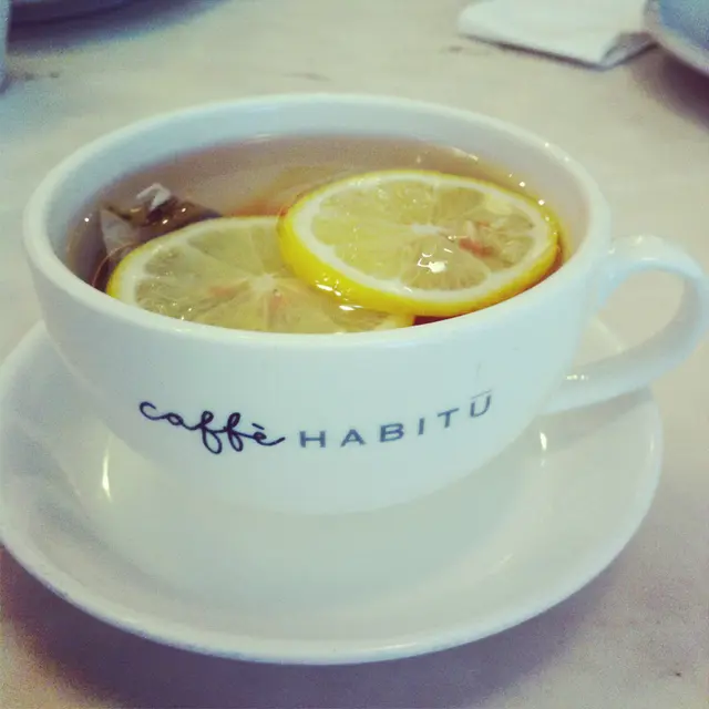 熱的熱情果檸檬茶, 很好味 :)