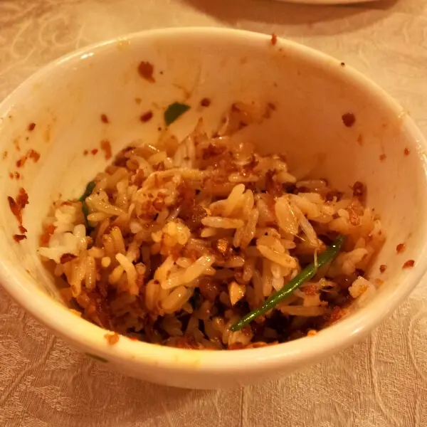 蟹油撈飯