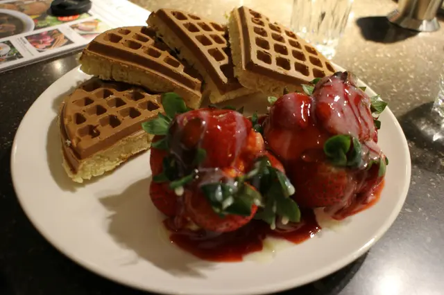草莓冰淇淋鬆餅 $46