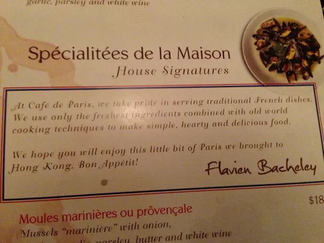 menu設計簡約,希望帶地道的法國菜給香港人!