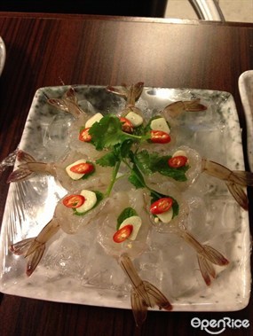 生蝦刺身 - 大埔的泰皇屋