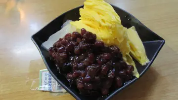 Red bean shaved ice