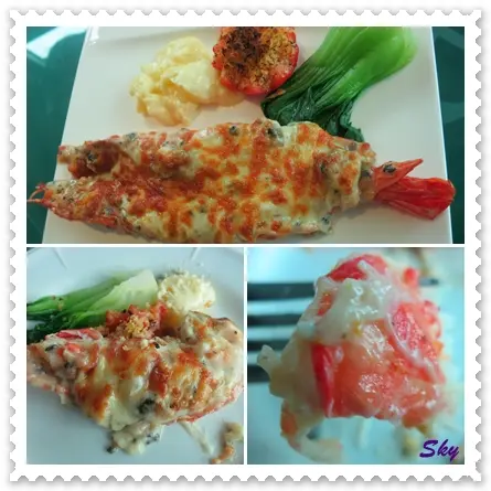 黑松露海膽焗12吋非洲珍寶虎蝦