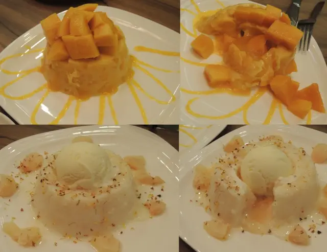 (上)流心芒果粒粒布丁 (下)荔枝流心布丁