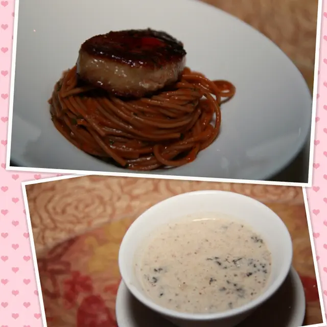 鵝肝蕎麥麵, 黑松露菌湯