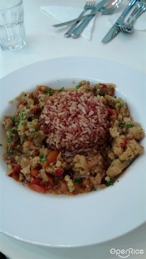Brown Rice with Vegetable stew - 灣仔的Maya Cafe Mediterranean Lifestyle