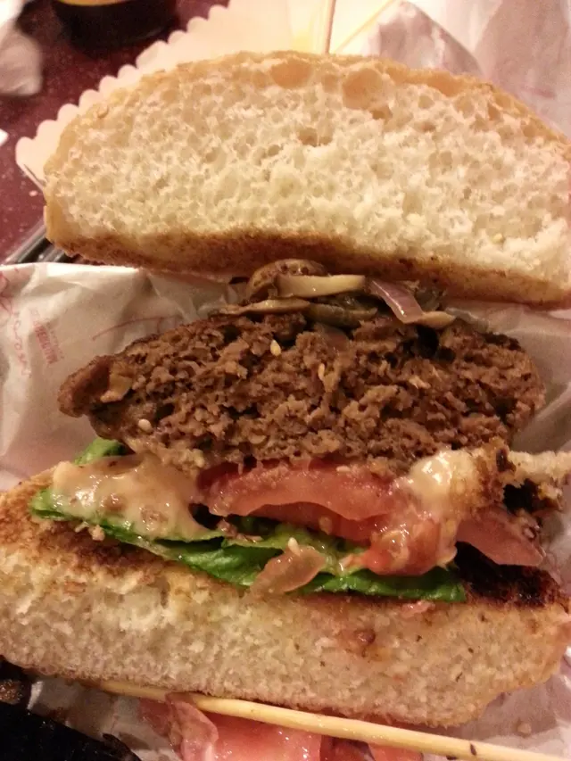 Mushroom Beef Burger