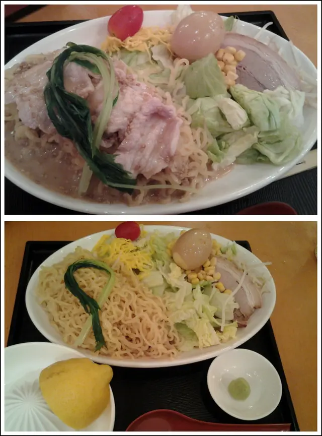 白灼豚肉冷拉麵 $98 / 新鮮檸檬冷拉麵 $88