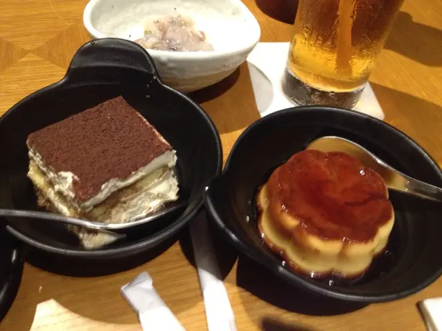 意式芝士餅及焦糖布甸