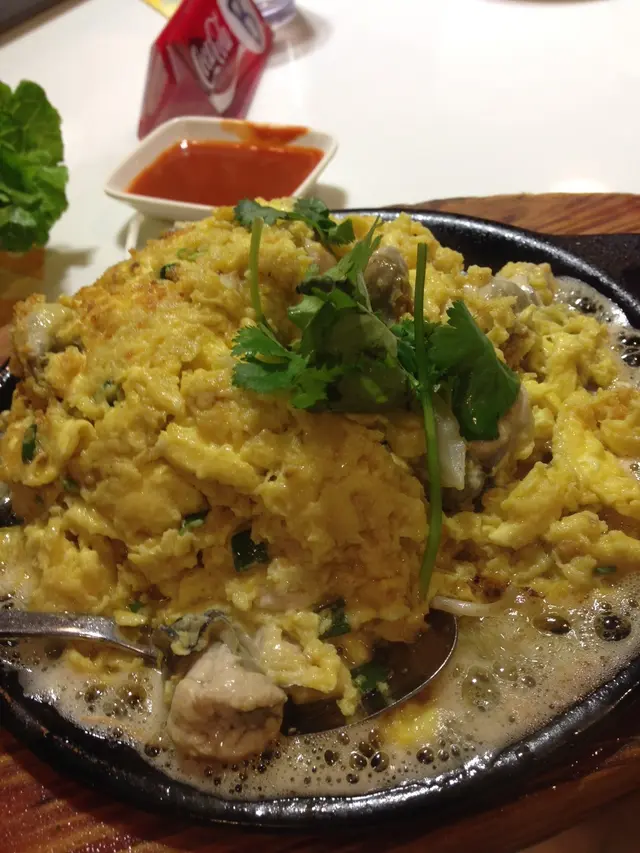 鐵板蠔仔煎蛋($65)