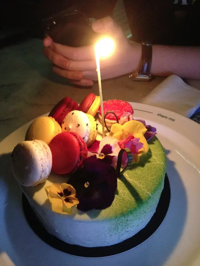 macaron是額外加上去的