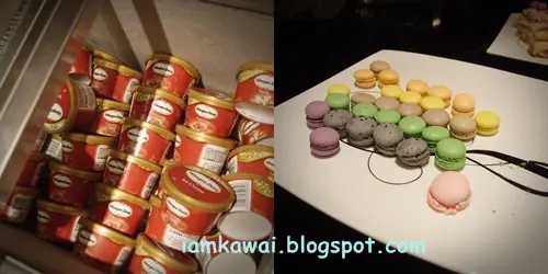 主菜之後,又是時候開動另一個備用胃, (其實我剛剛才斷食完) 甜品選擇都不少~比較大路的有七彩小Marcoons,還有我的至愛''哈根大師'', 雪糕口味:士多啤梨,朱古力,咖啡,Cookies & Cream,雲呢拿都有齊....