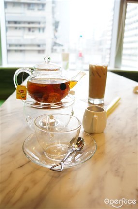 熱水果花茶、冰珍珠奶茶 - 旺角的茶木‧台式休閒餐廳