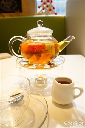 熱水果花茶 - 銅鑼灣的茶木‧台式休閒餐廳