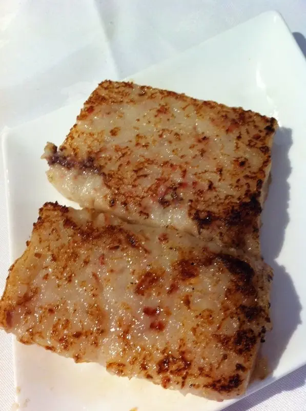 蘿蔔糕不夠蘿蔔, 好粉的感覺