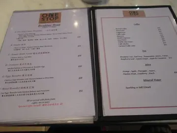 6款早餐及饮品menu