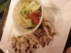 烤鱿鱼配香橙苹果沙律