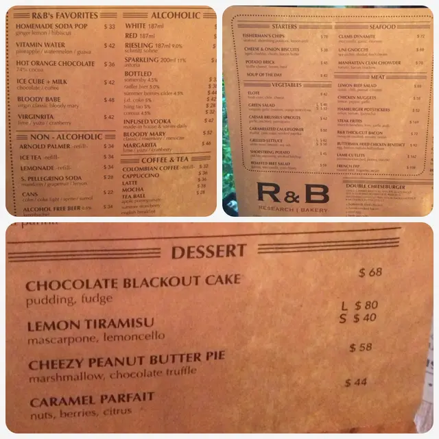 Menu was simplicity yet it covered a variety of food to choose.