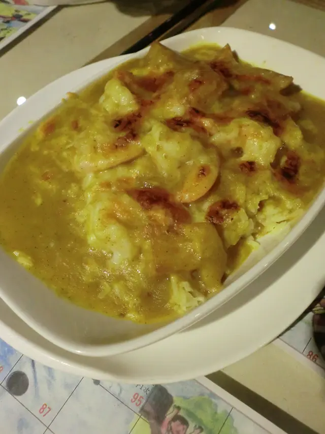 咖哩芝士蝦焗飯