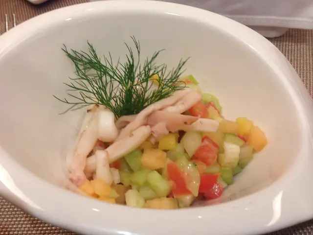 Rainbow Salad with Calamari