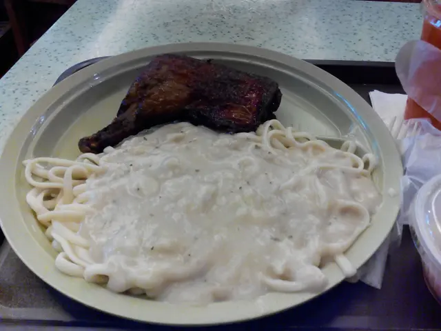 炸雞髀白汁意粉