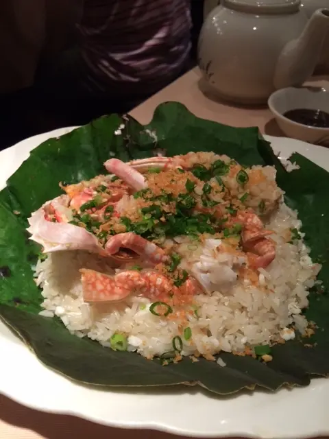 蛋白薑米蒜香蟹飯 ($138)