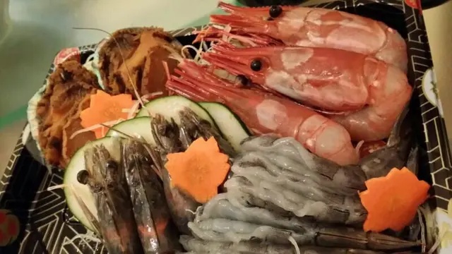 天使虾、牡丹虾好鮮甜， 磯煮鮑魚好入味！