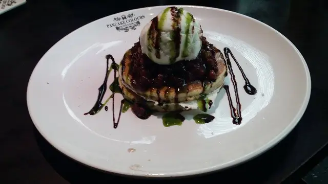 宇治抹茶紅豆美式班戟