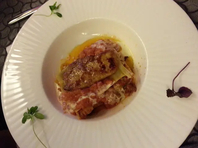 Lasagne with Chicken and Pan Friend Foie Gras