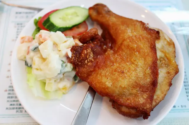 生炸大雞脾沙律