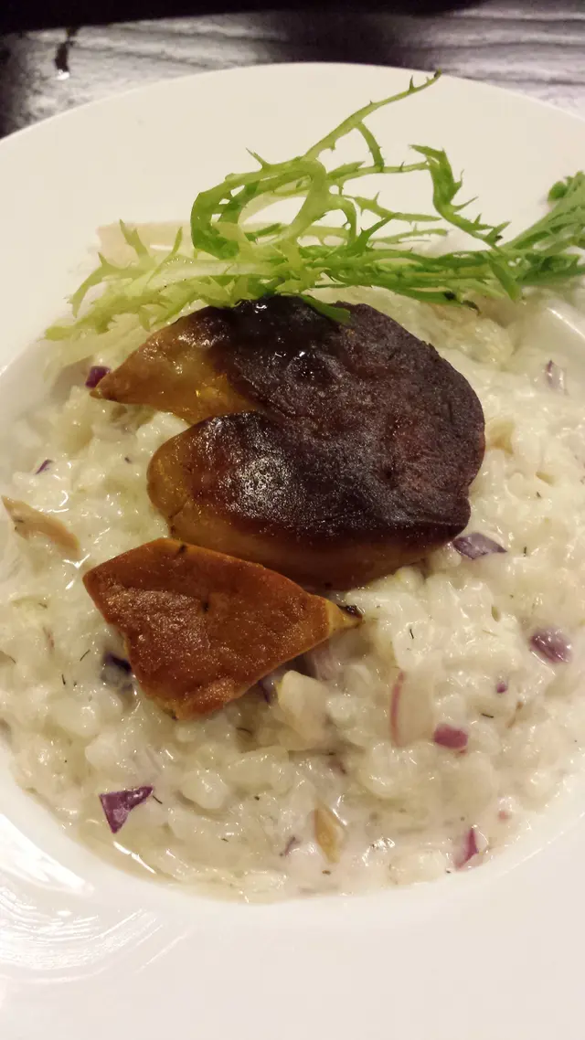 鵝肝、牛肝菌意大利飯
