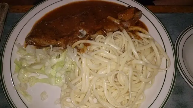 鵝肝醬西冷配意粉