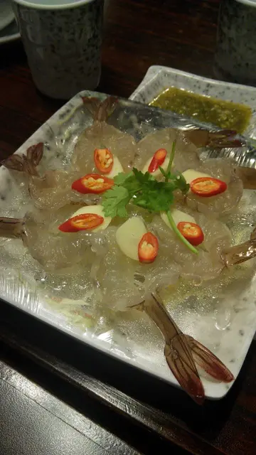 生虾刺身