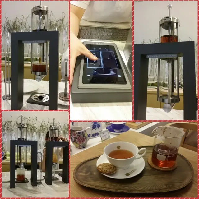 餐廳老闆引入 世界流行的'Steampunk' 先進泡茶技術,原理同蒸餾咖啡一樣,用蒸汽泡茶,使茶味更出,芳香撲鼻。上茶給人客時不用傳統的茶壺裝茶,而係用'beaker' 量杯裝茶, 感覺特別 ^_^