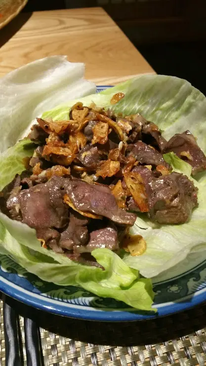 蒜片炒雞腎