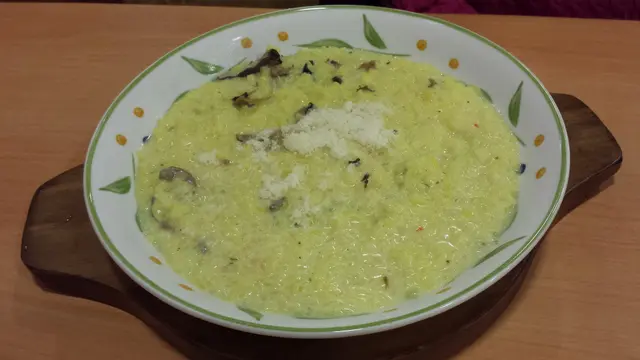 野菌忌廉意大利飯