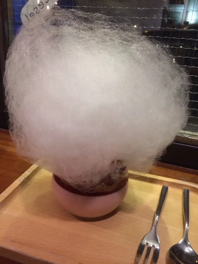 Strawberry cotton candy panna cotta