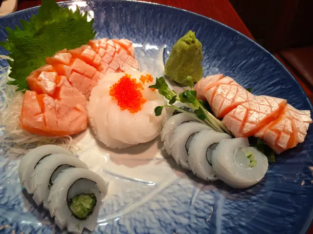 三文魚腩,魷魚剌身